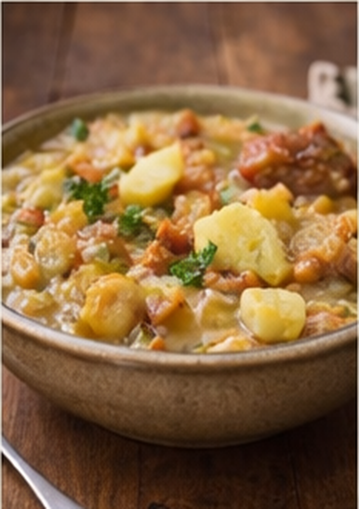 Erbsensuppe mit Kartoffeln