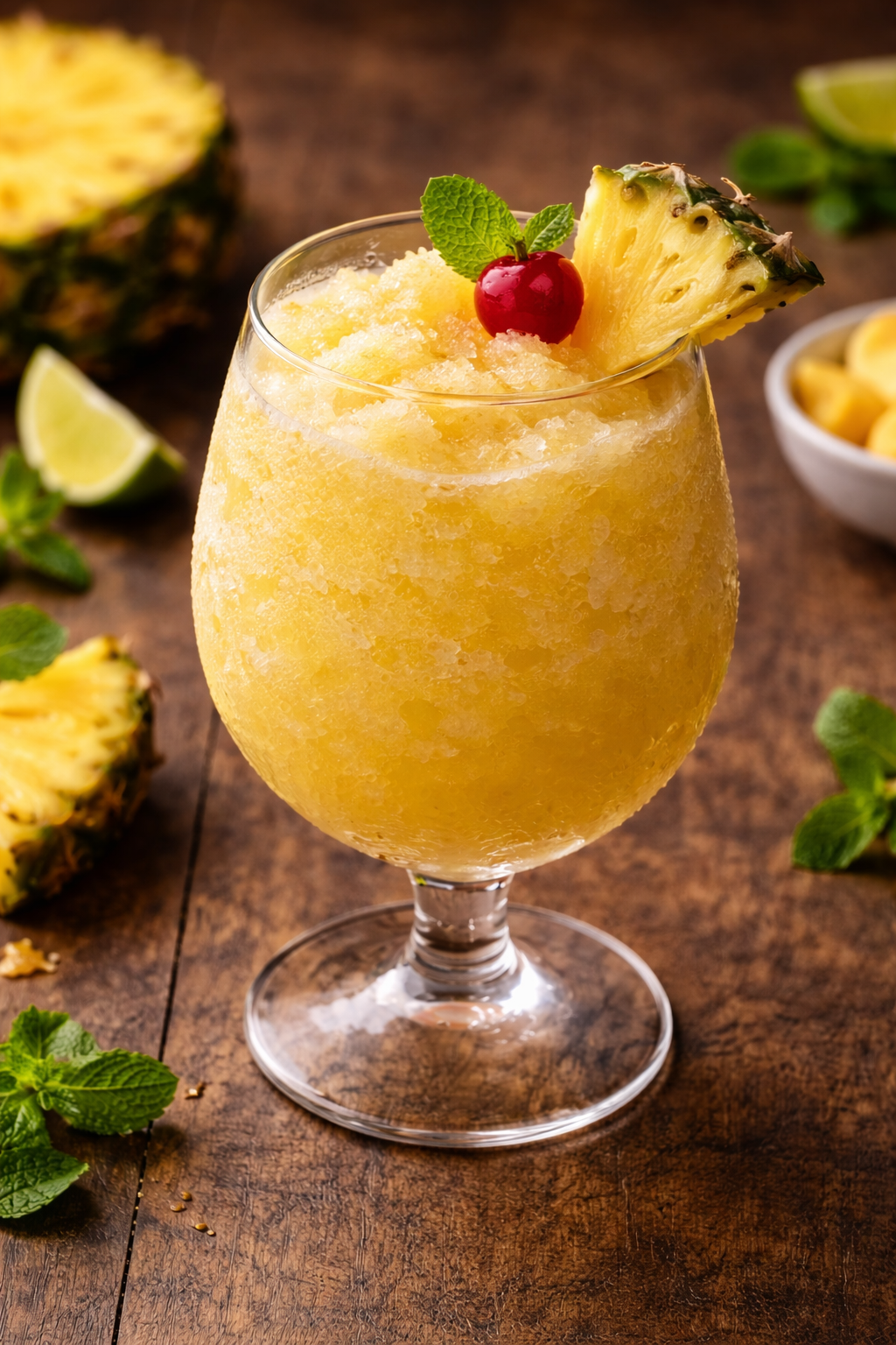 Ananas-Rum-Slush